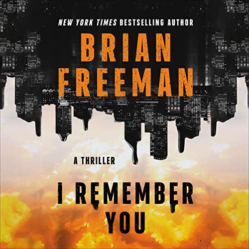 I Remember You Audiobook Cover featuring a city skyline upside down
